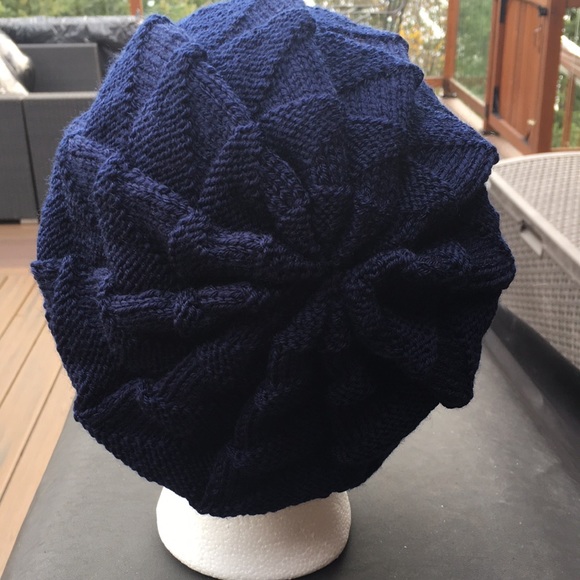 Hand Knit Slouchy Hat - Picture 2 of 4